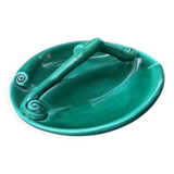 vintage glazed earthenware appetizer plate