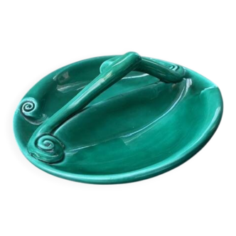 vintage glazed earthenware appetizer plate