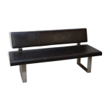 Leather office bench