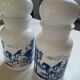 Set of two large opaline apothecary jars