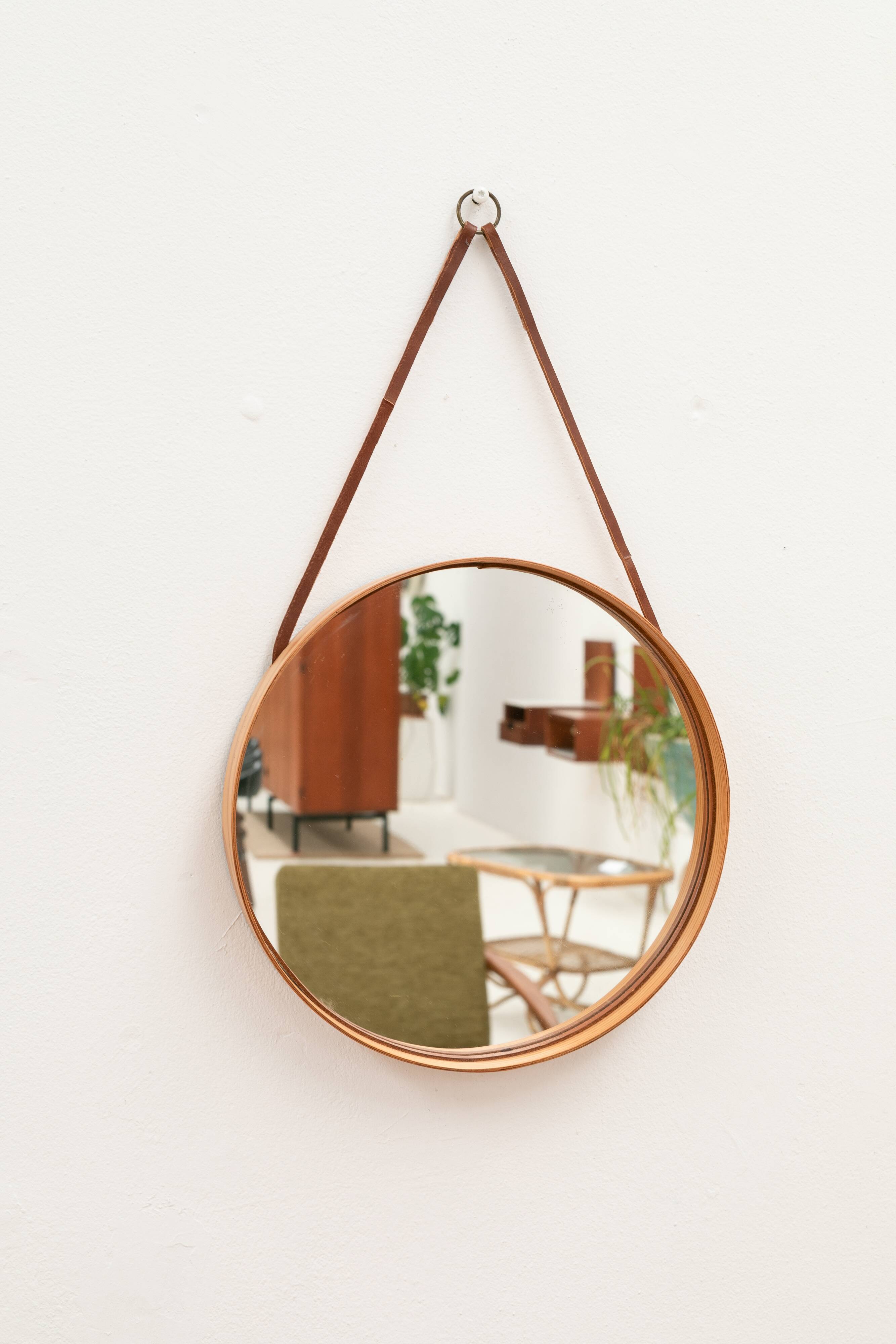 Miroir de Glasmäster Markaryd, Suède, années 1950