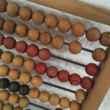 Old wooden schoolboy's boulier