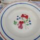 11 Deep Plates “Lunéville” Bagatelle model, Floral decoration Ø 23 cm