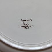 Round earthenware dish "Agreste" Sarreguemines