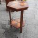 Gueridon old marquetry table old art deco vintage