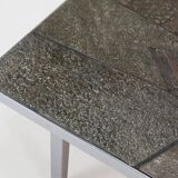 Brutalist Coffee Table Handmade and signed by Pia Manu, 1960s