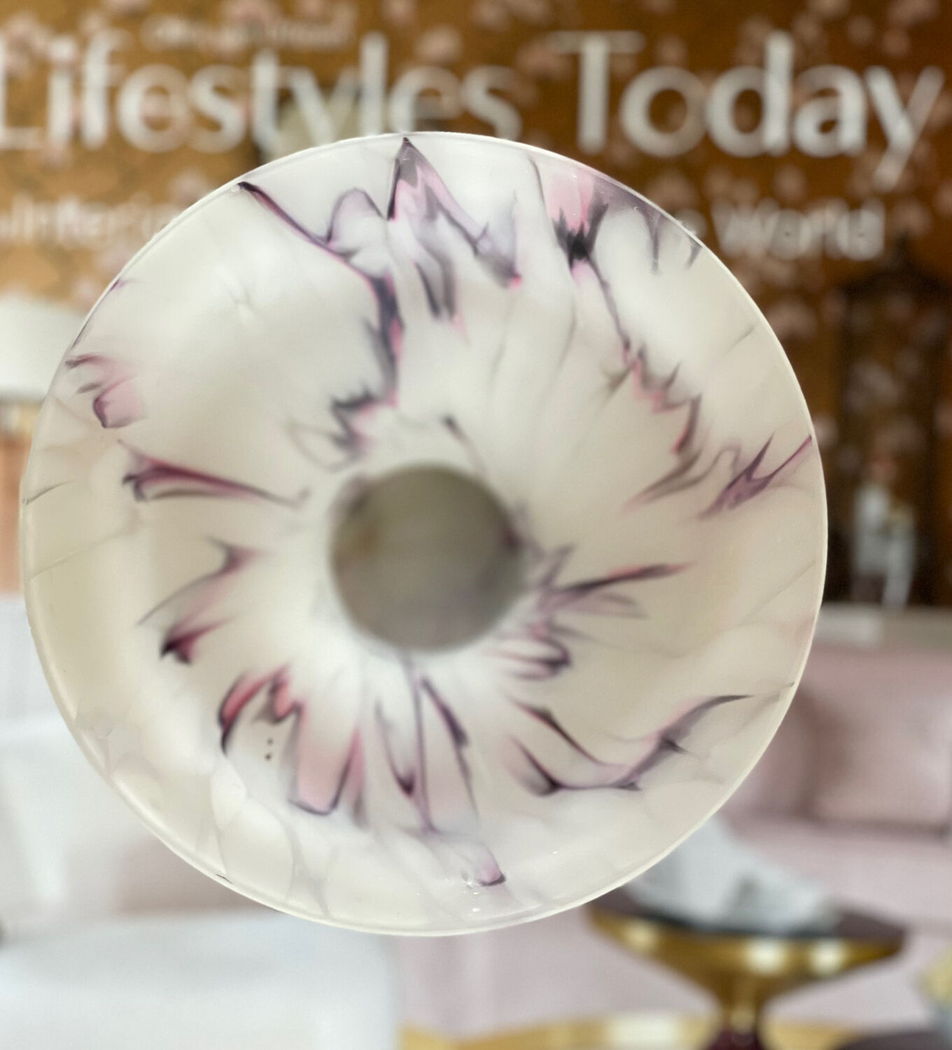 Vintage glass paste vase