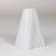 Geometric white porcelain vase Op Art Ambrogio Pozzi Rosenthal, Germany, 1980s