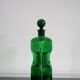 Erven Lucas Vintage Decanter Bowls Green Glass Canterer