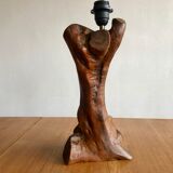 Anthropomorphic wooden lamp foot