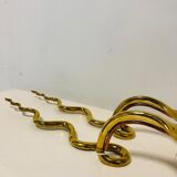 Pair of gilded bronze wall lamps