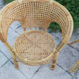 Pair of rattan chairs