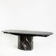 Vintage marble dining table with two extensions, Italy, 80's