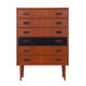 Commode en teck, design danois, années 1970, fabriqué au Danemark