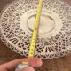 Silver metal footed fruit bowl vintage empty pocket.