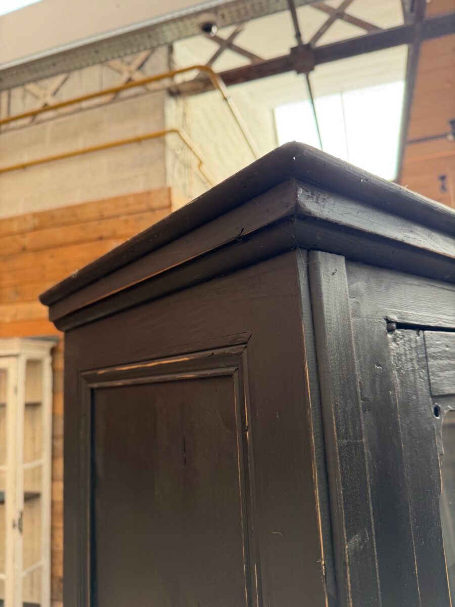 Patinated museum display case