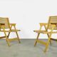 Chaises de salle à manger pliables vintage originales de l'architecte slovène Niko Kralj (1920-2013) pour Stol