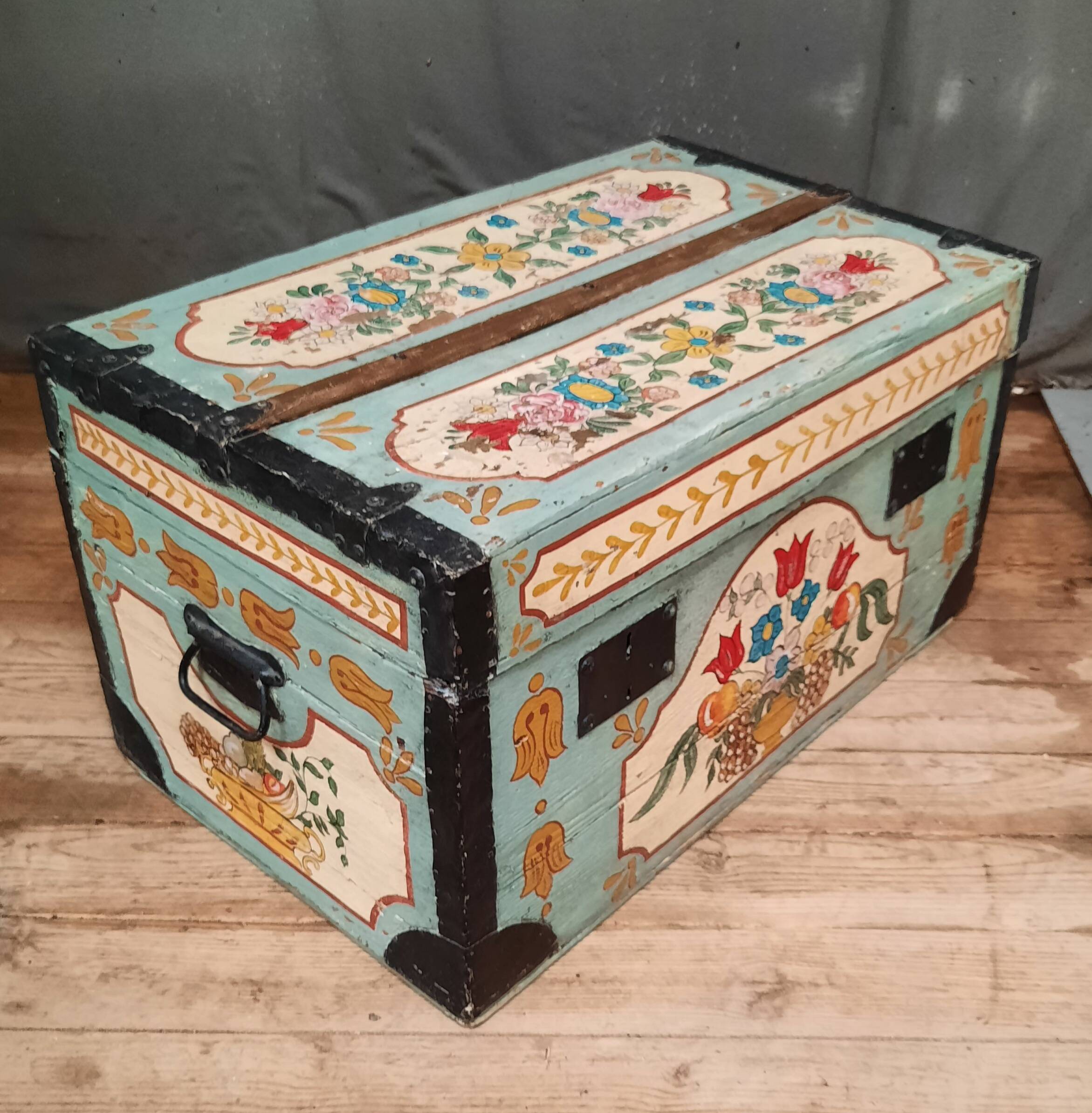 Norman painted chest