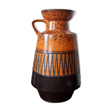 Large vintage Brutalist ceramic floor vase, 1970s