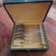 Gustave Roy Set of 11 small silver-plated coffee spoons Art Deco