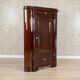 Biedermeier Mahogany Corner Cabinet, 1870