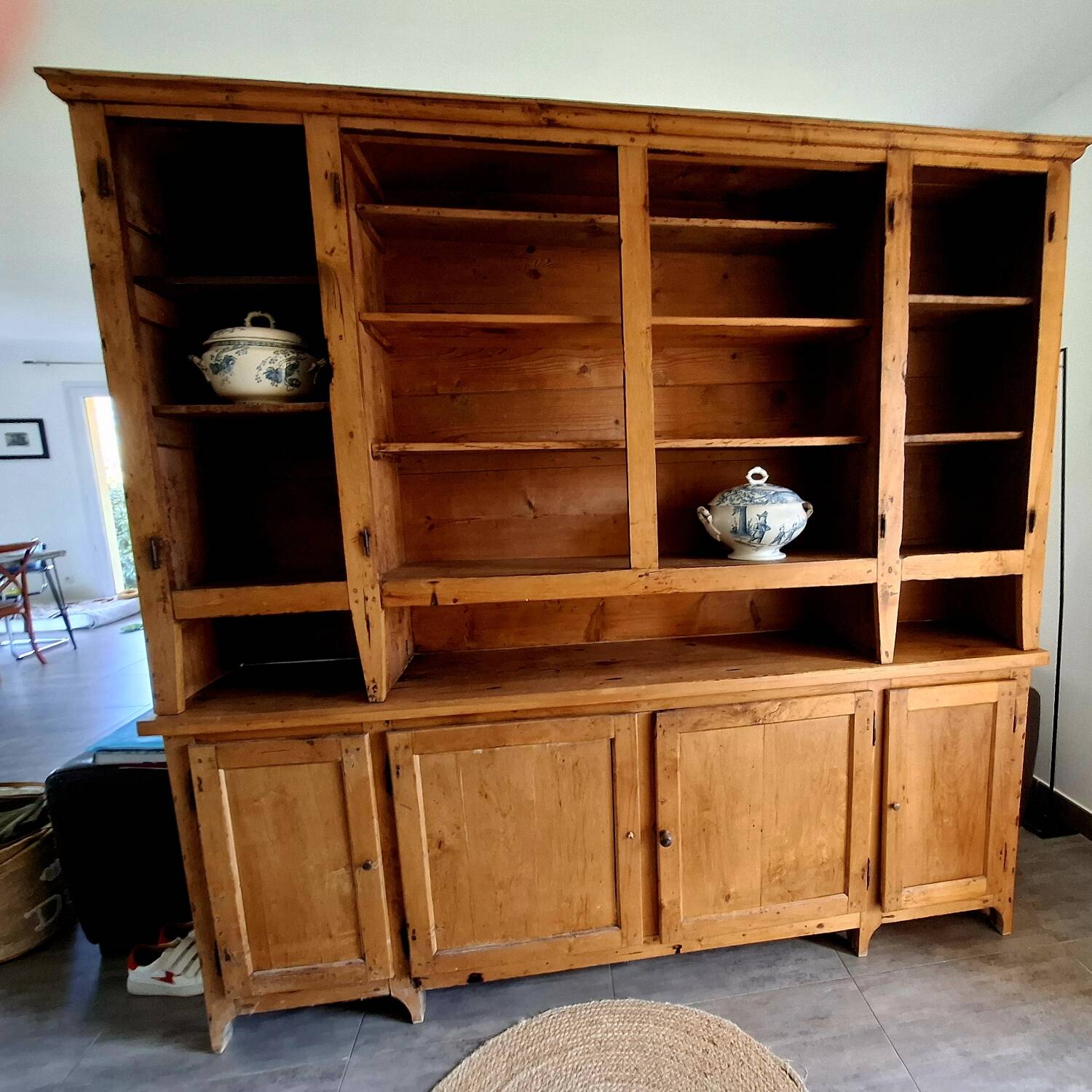 Large solid wood sideboard