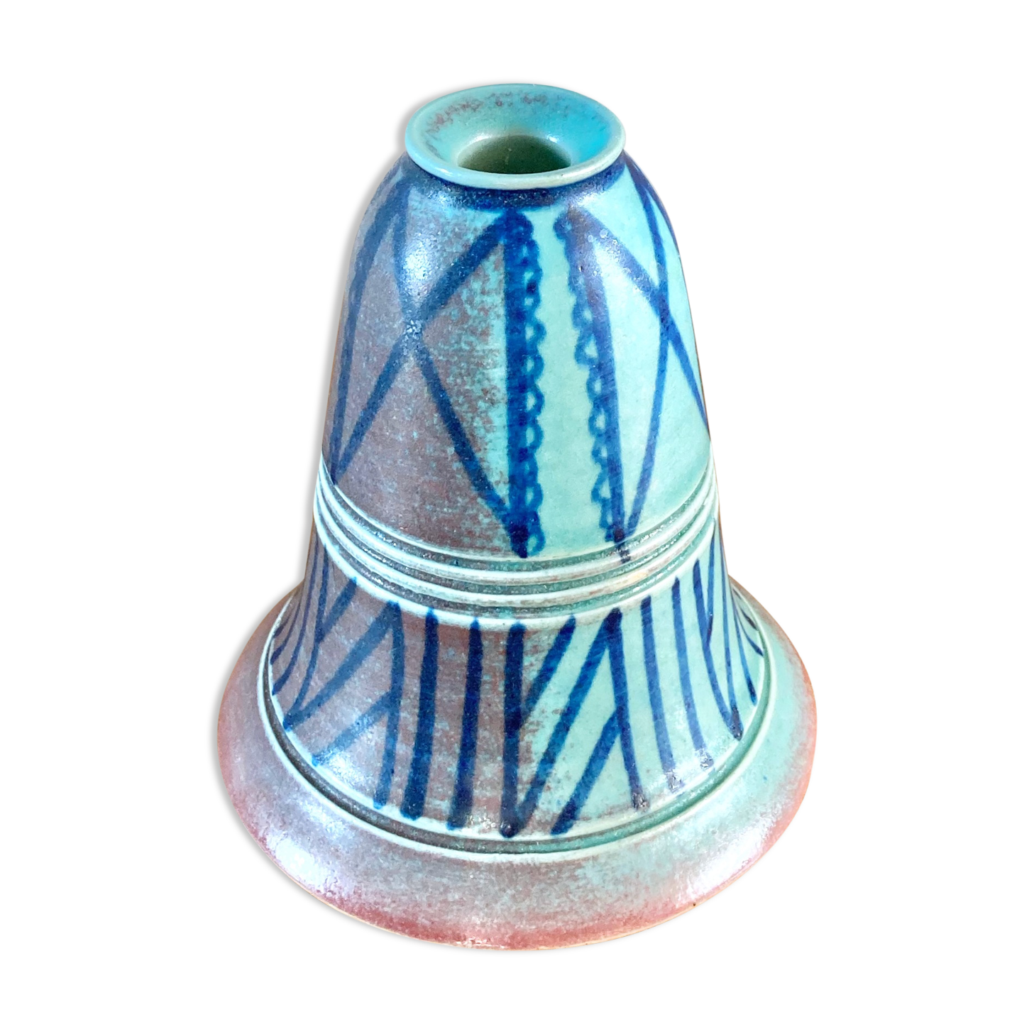 Stoneware candle holder