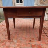 Table ovale 2 tiroirs