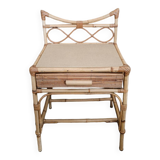 Rattan bedside table