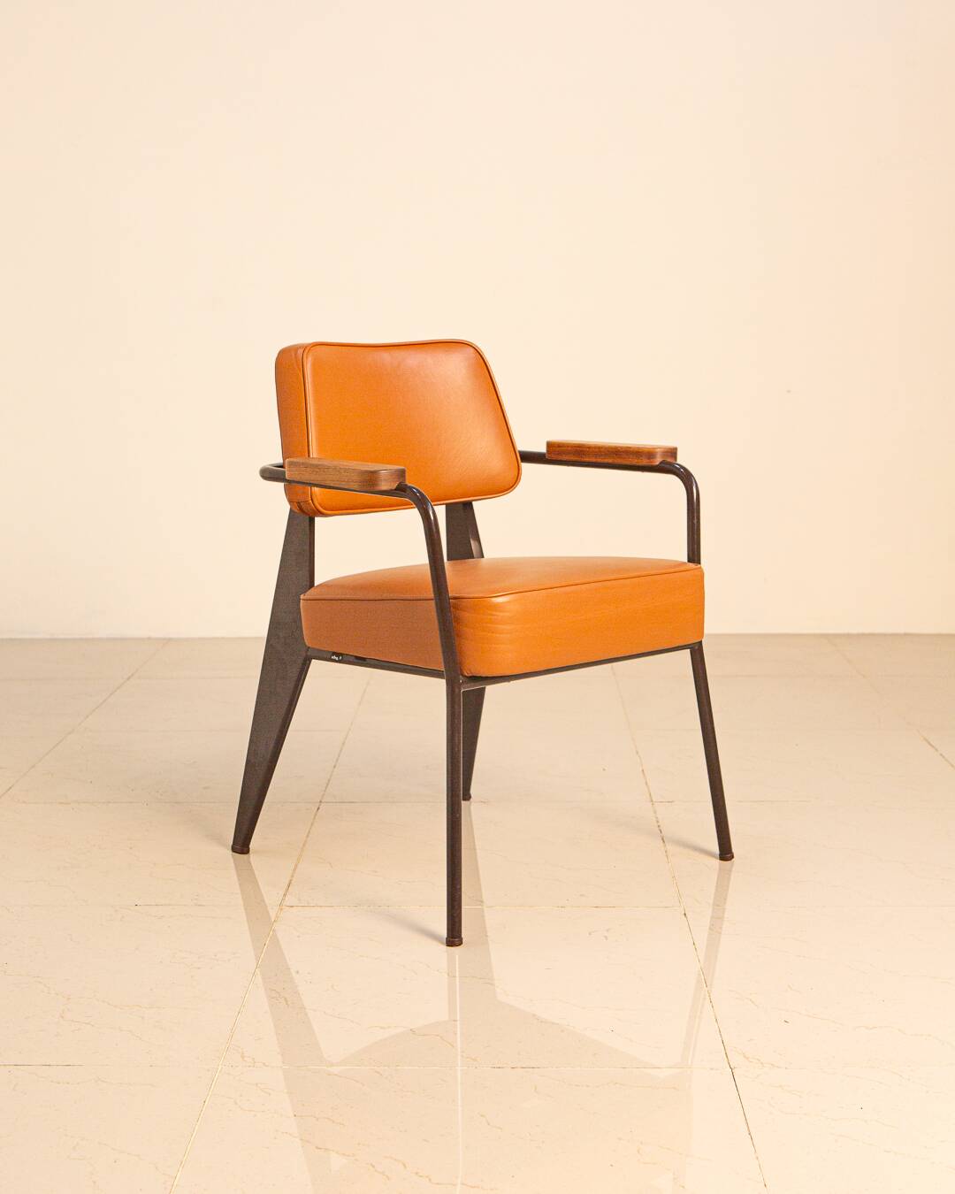 Cognac executive chair by Jean Prouvé for Vitra, 2000s
