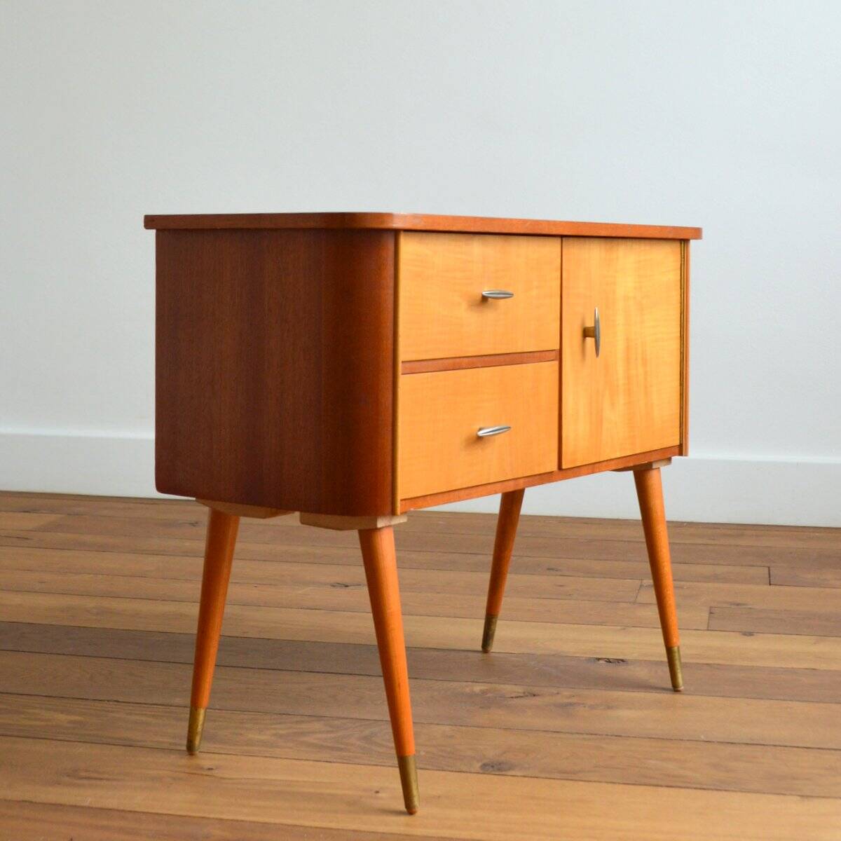 Vintage compass foot console 1950s