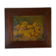 Oil on panel e croizet still life with apples grapes late nineteenth century