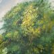 Homemade oil painting on wood