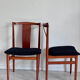 6 Danish mid-century teak chairs by Henning Sørensen for Danex from the 1960s.