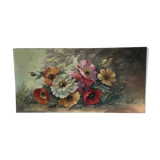 Old flower bouquet painting
