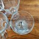 Set de 6 Flûtes à champagne en verre gravé 10 cl