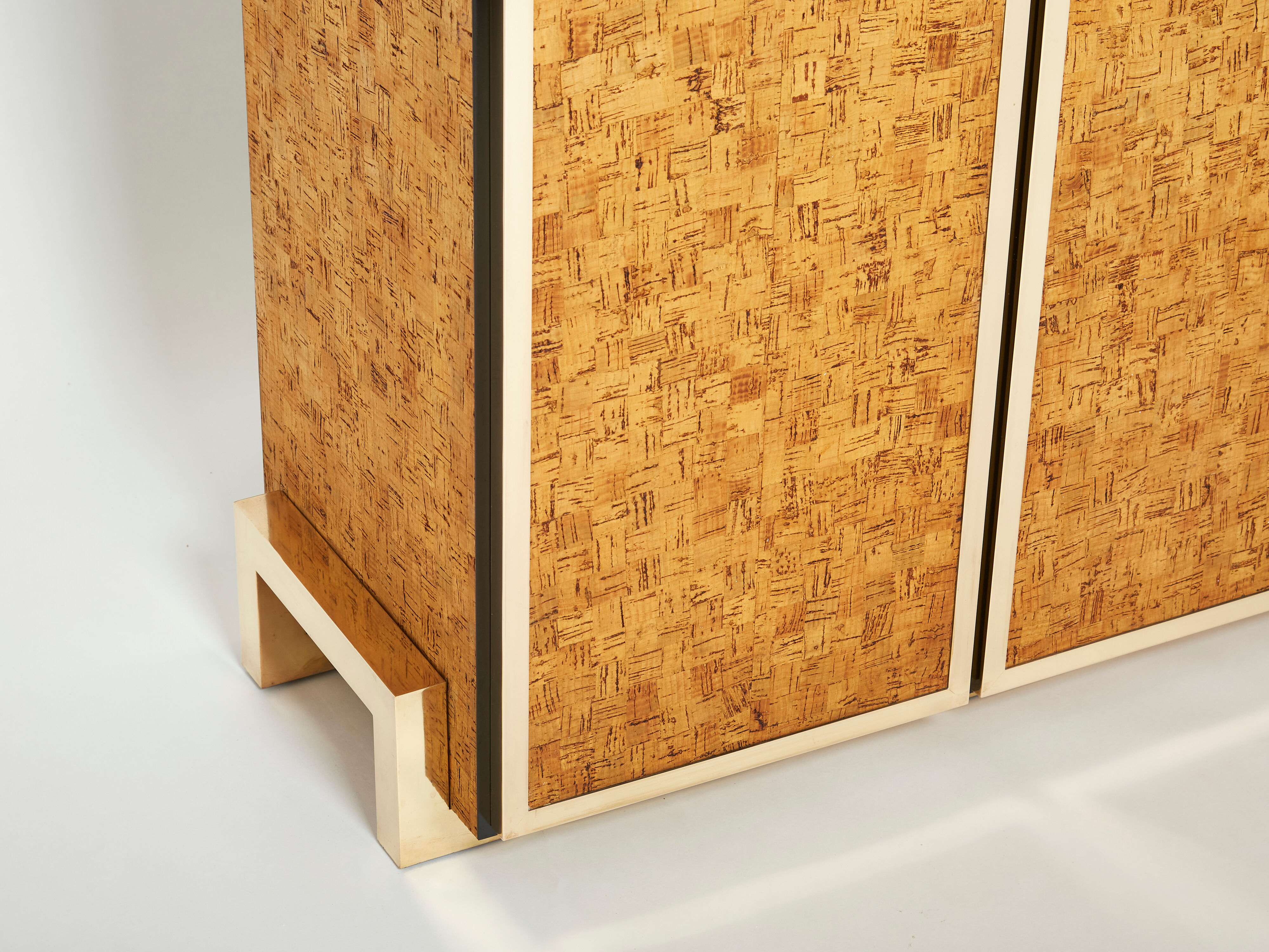 Italian cork and brass sideboard 1770s