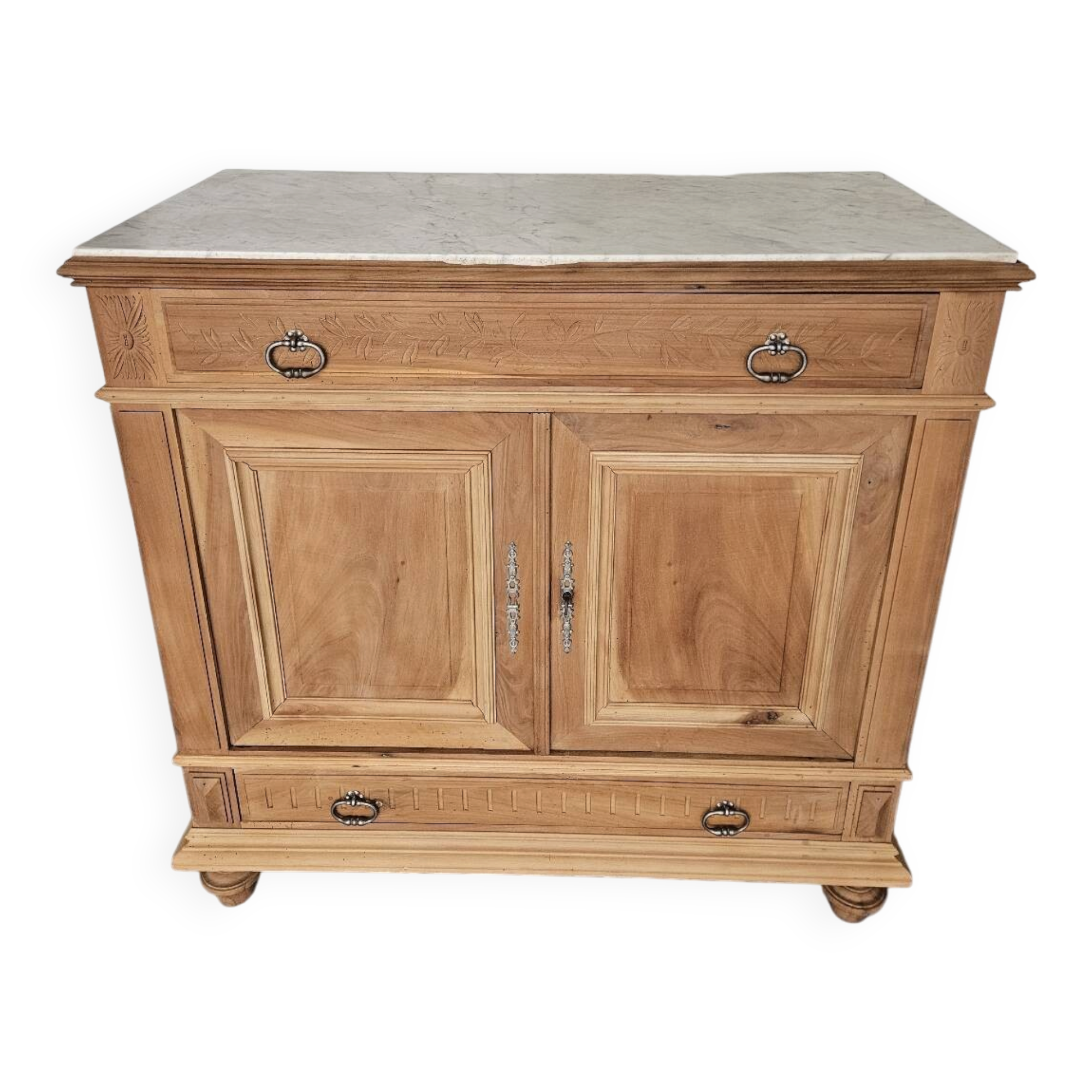 Marble buffet with interior drawer