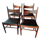 Chaises danoises en palissandre