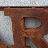 Rusty metal plate BAR