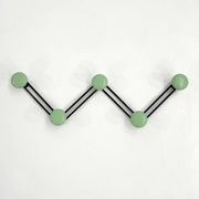 Metal zig zag wall coat rack, 1980s