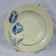 Ensemble de 6 assiettes creuses Digoin Sarreguemines à décor de tulipe