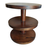 Table Gueridon art deco palissandre 3 niveaux