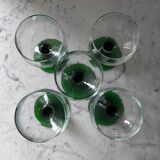 Service de 5 verres Roemer gravés 