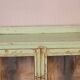 Old Burmese teak dresser original pistachio green patina