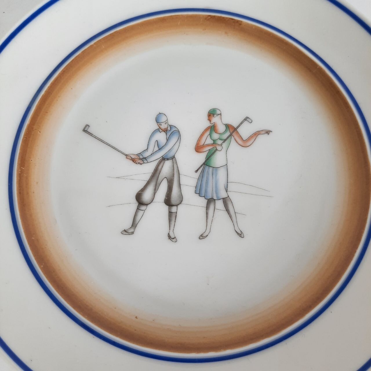 Set of 4 dishes, Gio Ponti, Richard Ginori, sport series