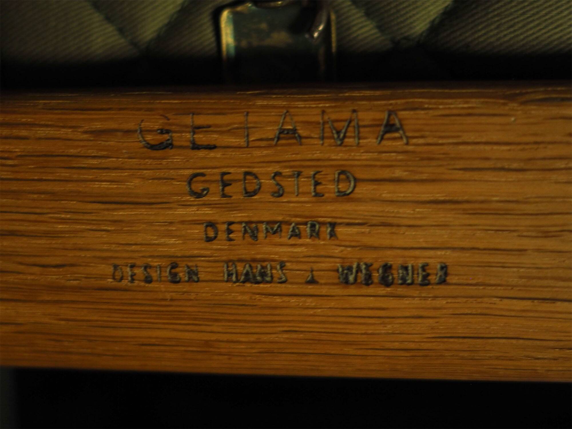 Canapé en chêne, design danois, années 1960, designer : Hans J. Wegner, fabricant : Getama