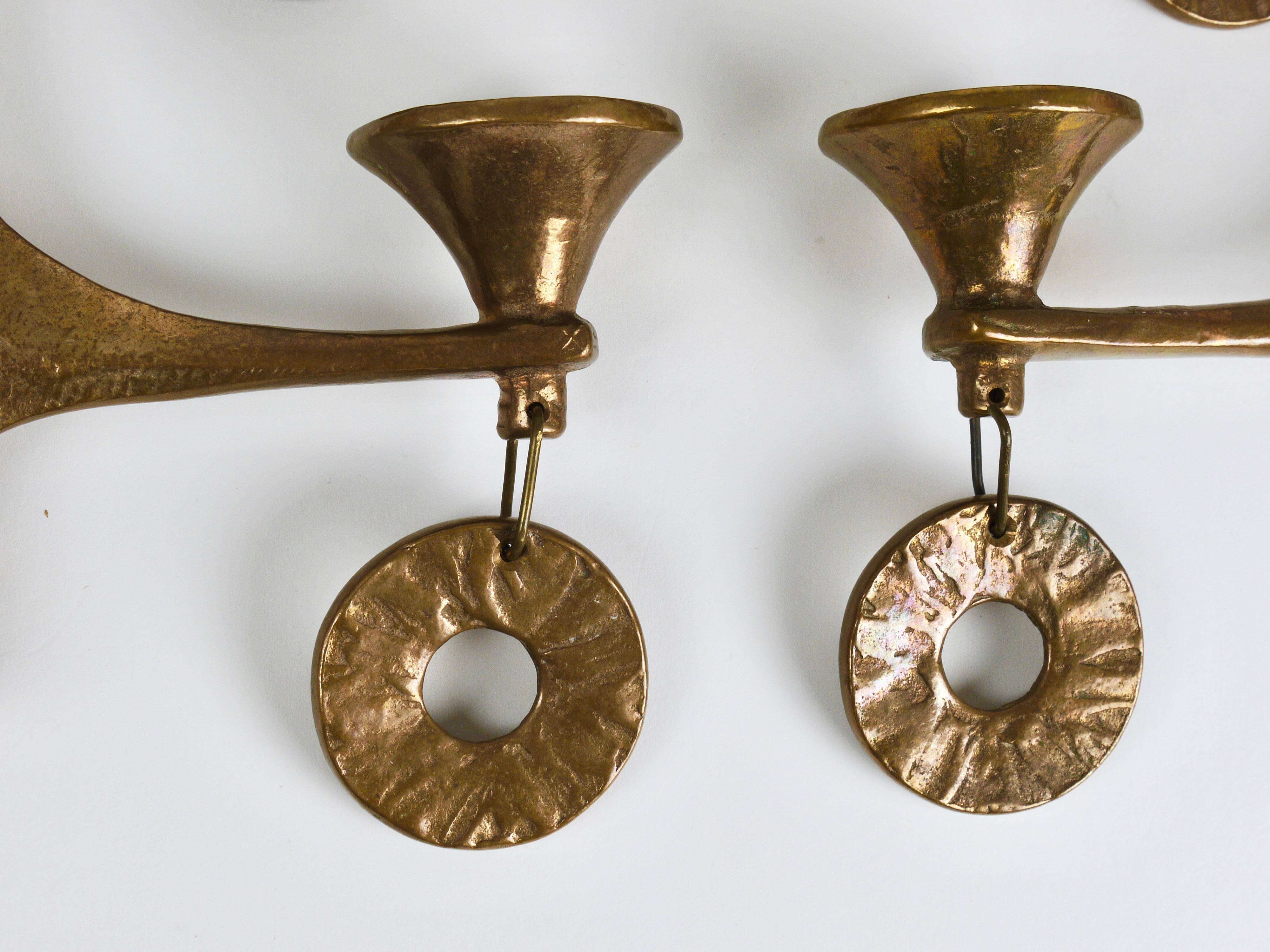 Grand Chandelier Suspended Candelabrum Brutalist Michael Harjes, 1970s