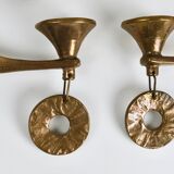 Grand Chandelier Suspended Candelabrum Brutalist Michael Harjes, 1970s