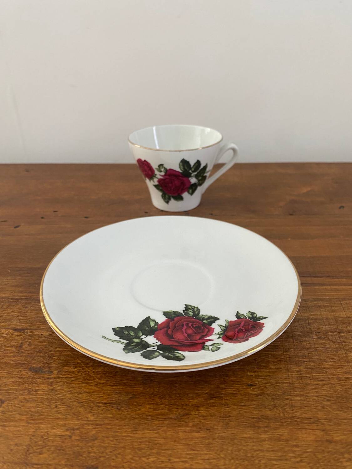 FRANCE porcelain cup and saucer